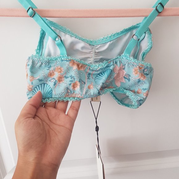 Spell & the Gypsy Collective Seashell Bralette in seafoam - Picture 2 of 7